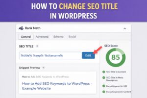 How To Change SEO Title In WordPress