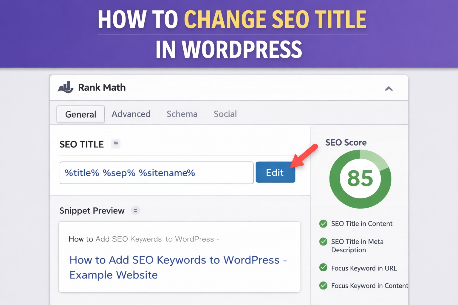 How To Change SEO Title In WordPress