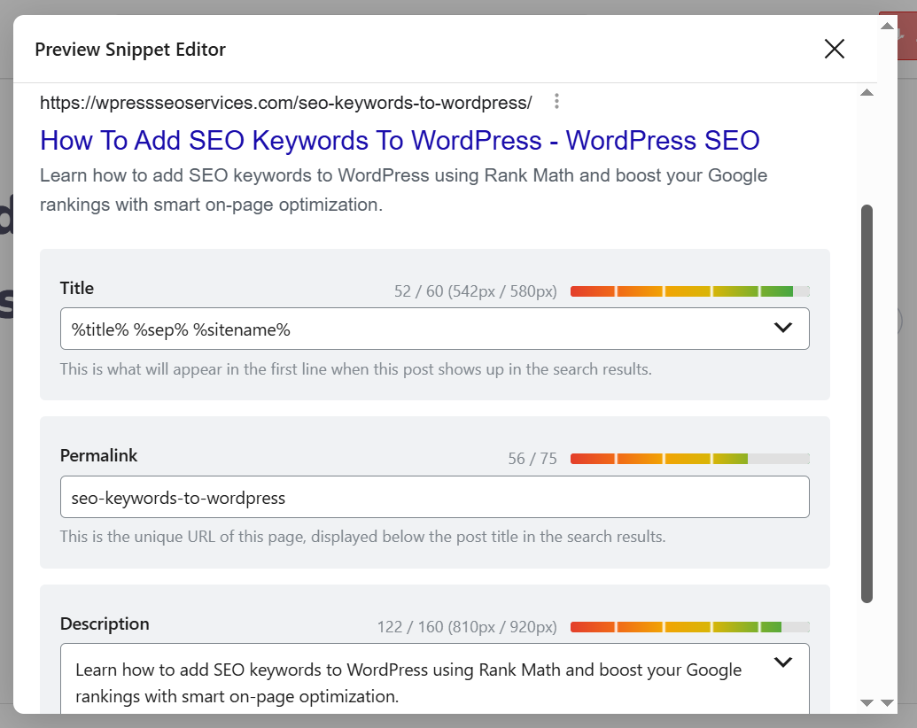How To Add SEO Keywords To WordPress